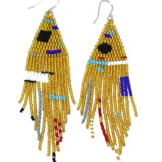 These GOLD beaded earrings can be worn to the Met Ball or to the Beach. They are LIGHT weight and have a beautiful flowing movement. These golden beauties are the best seller in our beaded/hand-woven range and a firm favourite of the designer Charmaine Taylor.  MORE: Legacy Collection, as a female-driven company has created a story-telling beaded range to honour the beauty, strength and resilience of women. The beaded earring range has symbolically been named after female royal titles: Queen, Princess and Duchess Our royal beading range encourages all women who wear these to embrace their feminism and enjoy telling their story by wear these unique, sometimes bold but intricately beaded pieces. Legacy Collection encourages women from across the world not to be ruled by their circumstances o Royal Titles, Gold Beaded Earrings, Met Ball, Queen Princess, Beaded Earring, Their Story, South African, Beaded Earrings, Gold Earrings