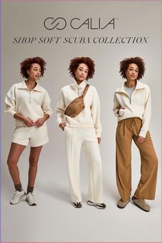 Same Soft Scuba top, styled three ways. Wear it your way. Outfits With Ankle Boots, Scuba Top, Adidas Samba Outfit, Samba Outfit, Inexpensive Clothes, Summer Style Guide, Stylish Fall Outfits, Music Festival Outfits