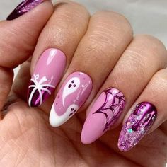 Nail Art Halloween, Cute Halloween Nails, Dot Nail Art, October Nails, Halloween Tattoo, Fall Nail Art