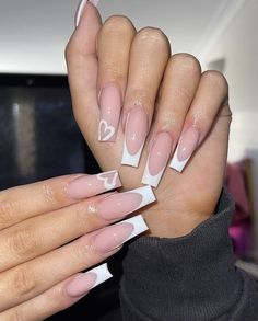 gel nails,elegant nails,simple nails,basic nails,Acrylic nails,Nails 2023 trends,Nails,nails acrylic,nails 2020 trends,nails acrylic coffin,nails 2022,nails inspiration,nails autumn 2022,nails design,nails 2022 trends,nails ideas,nails christmas,nails aesthetic,nails winter,nails winter 2022,nail art designs,nail shapes,colorful nails,white nails,red nails,green nails,blue nails,yellow nails,pink nails,purple nails,neon nails,pastel nails,nail inspo,cute simple nails,trendy nails,nail designs,na French Tip Ideas Long Nails, Nail Designs Long Nails Square, Acrylic Nails With Color Underneath, Nails For Rotc, Pretty Winter Nails Square, Simple Vacation Nails Acrylic, Acrylic Nail Baddie, Nails Acrylic Square Medium French Tip, Cheap Cute Nails