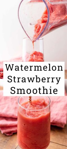 Nutribullet Juicer, Homemade Fruit Smoothies, Watermelon Smoothie Recipe, Crunches Challenge, Strawberry Watermelon Smoothie, Watermelon Smoothie Recipes, Melon Smoothie, Drinks Nonalcoholic, Yummy Summer Drinks