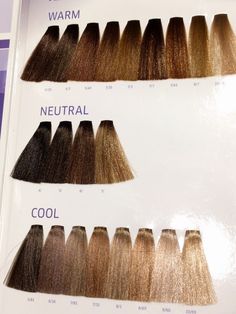 Wella-Illumina-Color-Permanent-Creme-Hair-Color-shades Wella Colour Chart, Wella Hair Color Chart, Level 6 Hair Color, Loreal Hair Color Chart, Wella Illumina Color, Brown Hair Color Chart, Hair Color Swatches, Wella Illumina, Hair Color Guide