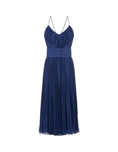 100% Polyester Lining: 85% Acetate, 10% Silk, 5% Polyamide Silk Evening Dress With Pleated Waist, Silk Pleated Waist Dress For Evening, Silk Midi Dress With Pleated Waist For Party, Silk Midi-length Pleated Dress For Party, Silk Pleated Midi Dress For Evening, Silk Midi Dress With Pleated Waist For Cocktail, Silk Pleated Midi Dress For Party, Elegant Silk Pleated Evening Dress, Elegant Silk Pleated Dress For Evening