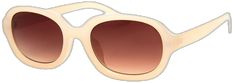 Classic Wayfarer Sunglasses For Spring, Casual Beige Sunglasses For Spring, Trendy Cream Polarized Sunglasses, Classic White Sunglasses For Spring, Classic Sunglasses With Uv Protection For Spring, Vintage Beige Sunglasses For Summer, Retro Beige Sunglasses For Summer, Trendy Cream Sunglasses With Gradient Lenses, Classic Beige Sunglasses For The Beach