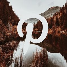 the letter p is placed in front of a lake