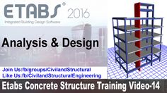 an advertisement for the etabs concrete structure training video - 4, with text