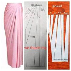 Drape Skirt Pattern Tutorials, Paneled Skirt Pattern, Drape Skirt Pattern, Mermaid Dress Pattern, Draping Skirt, Diy Clothes Patterns, Clothing Pattern Design, Evening Dress Patterns, Dress Patterns Diy