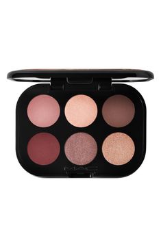 MAC Cosmetics Connect in Color 6-Pan Eyeshadow Palette | Nordstrom Burgundy Eyeshadow, Mac Eyeshadow Palette, Arch Brows, Mac Eyes, Fill In Brows, Mac Eyeshadow, Dramatic Look, Eye Shadow Palette, Makeup Reviews