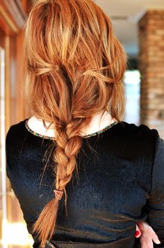 Cheveux Oranges, Date Night Hair, Messy Braids, Loose Braids, Hippie Look, Pinterest Hair, Easy Braids, Strawberry Blonde