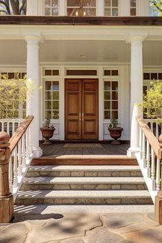 the front porch is clean and ready for us to use