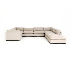 a large sectional couch on a white background