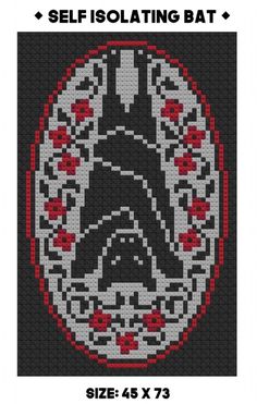 a cross stitch pattern with the letter a in it's center and an image of a