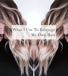 Learn how to do the beloved balayage technique on yourself! I'll show you what I use to do my own balayage using professional products. Diy Ombre Hair, Diy Balayage, Blond Hairstyles, Balayage Hair Tutorial, Blonde Ombre Hair, Pastel Ombre, Balayage Technique, Diy Hair Color, Guy Tang