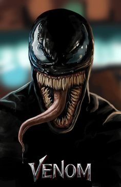 an image of a creepy alien with fangs on it's face and tongue out