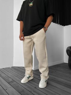 Product Description: Experience the perfect blend of comfort and style with our men's sweatpants, proudly crafted in Turkey. Available in a variety of classic colors, including black, khaki, smoke gray, beige, and navy blue, these sweatpants are designed to elevate your casual wardrobe. Product Details: Material: Crafted from a premium blend of 70% cotton and 30% polyester for a soft and durable feel. Size Chart (in centimeters and inches): S: Waist - 34 cm (13.4 inches), Hip - 30 cm (11.8 inches), Length - 106 cm (41.7 inches) M: Waist - 35 cm (13.8 inches), Hip - 31 cm (12.2 inches), Length - 107 cm (42.1 inches) L: Waist - 36 cm (14.2 inches), Hip - 32 cm (12.6 inches), Length - 108 cm (42.5 inches) XL: Waist - 38 cm (15 inches), Hip - 33 cm (13 inches), Length - 109 cm (42.9 inches) XX Cream Sweatpants Outfit, Beige Sweatpants Outfits, Women Sweatpants, Grey Man, Sweatpants Outfits, Sweatpants For Men, Hype Clothing, Classy Outfits Men, Mens Casual Outfits Summer