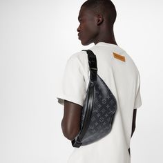 LOUIS VUITTON® - Discovery Bumbag Pm - Eclipse Louis Vuitton Bum Bag White, Louis Vuitton Fanny Pack, Bumbag Louis Vuitton, Louis Vuitton Belt Bag, Louis Vuitton Bum Bag, Designer Fanny Pack, Louis Vuitton Outfit, Pm Monogram, Louis Vuitton Crossbody Bag