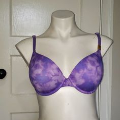 Nwt Pink By Victoria's Secret Push-Up Tie Dye Purple Bra 34d. Home Free Of Smoking. Purple Bra, Velvet Bra, Purple Bras, Pink Bralette, White Bras, Pink Sports Bra, Bralette Tops, Pink Bra, Black Laces