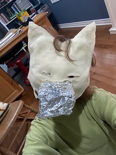 old and somewhat low quality base. muzzle and ears is made of tin foil. half felted, eyes are cut but not glued. does have a strap but not a good one. I just kinda need this gone, the sooner the better. whiling to negotiate price but no lower than 7$ (CAD) This mask comes from a smoke free, pet friendly home Therian Mask Base, Therian Mask, Tin Foil, Costume Mask, Low Quality, Costume Accessories, Need This, Pet Friendly, Etsy Seller