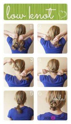 5 Simple & Easy Hairstyles for Working Women Five Minute Hairstyles, Easy Work Hairstyles, Hair Knot, Hair Tutorials Easy, Simple Diy