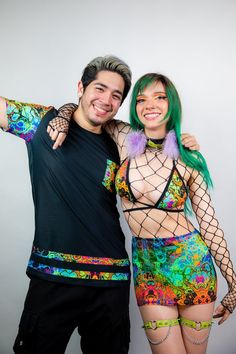 Couples Festival Outfits, Couples Rave Outfits, Couple Festival Outfits, Rave Bae, Rave Fits, Festival Rave Outfit, Edc Outfits, Rave Accessories