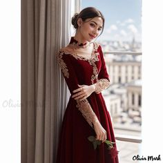 Olivia Mark - Elegant Velvet Bridal Engagement Dress Bridal Engagement Dress, Classy Updo Hairstyles, Qipao Gown, Engagement Gown, Engagement Dress, Princess Skirt, Qipao Dress, Engagement Dresses, Floor Length Skirt