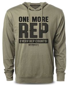 102. One More Rep Funny Workout Hoodie for Men Hoodie Military Hoodie T-Shirt GYMISH LIFESTYLE Manly Fashion, Lightweight Workout, Hungry Funny, Gym Lover, Gym Apparel, Funny Workout, Gym Hoodie, Hoodie For Men, Best Gym