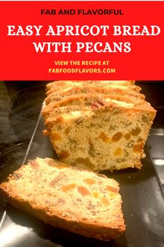 a loaf of easy and flavored bread with pecans in it on a plate