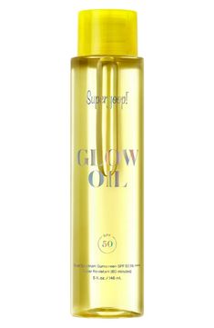 Supergoop!® Glow Oil Body Oil SPF 50 Sunscreen | Nordstrom Glowscreen Supergoop, Glow Oil, Sunscreen Oil, Spf Skincare, Body Butters Recipe, Sunscreen Spf 50, Sephora Skin Care, Body Sunscreen, Personal Hygiene