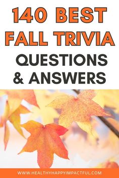 leaves in the fall Fall Trivia Questions And Answers, Team Meeting Activities, Free Trivia Questions, Family Trivia Questions, Fall Trivia, Halloween Trivia Questions, Funny Trivia Questions, Trivia For Seniors, Fall Facts