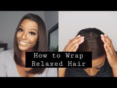 (20860) How I Wrap My Relaxed Hair ♡ - YouTube Protective Hairstyles Relaxed Hair, How To Style Relaxed African Hair, Design Essentials Hair Products, Relaxed Hair Styles For Black Women, Relaxed Hair Hairstyles Medium, Long Relaxed Hair, Relaxed Hair Journey, Relaxed Hair Care, Healthy Relaxed Hair