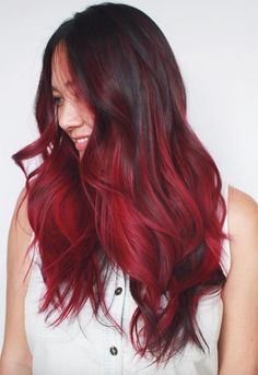 Maroon Hair Dye, Burgundy Hair Dye, Burgundy Hair Color, Hair Color Images, Burgundy Highlights, Maroon Hair, Dyed Tips, Hair Dye Tips, Dyed Hair Pastel