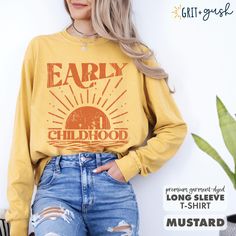 ✨✨ Looking for a Comfort Colors® crewneck t-shirt version of this design? https://gritandgush.etsy.com/listing/1753339044 ✨✨ ✨✨ Looking for other specialties or different shirt colors?? Check out my shop categories for other options! Don't see what you are looking for?? LET ME KNOW and I can possibly help you out! ✨✨ ♻️🌳 Made using 100% US cotton that is ethically grown and harvested🌳♻️ On the hunt for an ideal Early Childhood Educator gift? Early intervention is important in all stages so giv Early Childhood Educator, Comfort Hug, Educator Gifts, Daycare Teacher, Custom Made Shirts, Early Intervention, Blank T Shirts, Homeschool Mom, Teacher Favorite Things