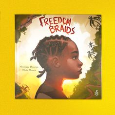 a book with an image of a woman's face and the title, freedom braids