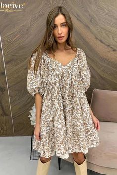 49415586742582|49415586775350|49415586808118 Casual Floral Print V-neck Mini Dress, Summer Short Sleeve V-neck Dress For Day Out, Summer V-neck Dress With Short Sleeves For Day Out, Chic V-neck Short Sleeve Vacation Dress, Casual Printed V-neck Mini Dress, Summer Short Sleeve Mini Dress For Brunch, Summer Brunch Mini Length Short Sleeve Dress, Trendy Floral Print Mini Dress With Short Sleeves, Trendy Short Sleeve Mini Dress With Floral Print