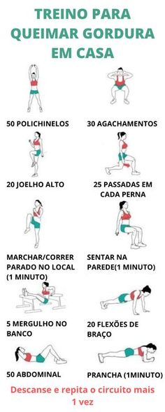 a poster showing the different exercises to do in spanish