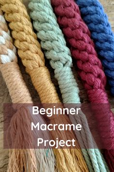 the beginner macrame project is an easy way to learn macrame