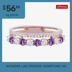 Create a dainty, multilayered finger stack that'll garner you compliments for everyone with this lab created gemstone stackable ring. A beautiful mix of gemstones set in 14K gold over silver gives this stackable ring its ‘wow' factor. You can wear the ring alone or mix and match it with other stackable birthstone rings. It's also ideal for gifting to your beloved mom, friend, or partner.Ring Style: Bands, Stackable RingsFeatures: Quick ShipSetting: ProngStone Cut: RoundMetal Color: RoseRing Gal… Silver Stackable Rings, Stackable Birthstone Rings, Stackable Rings Silver, Birthstone Rings, Mom Friend, Stackable Ring, Ring Style, Birthstone Ring, Stackable Rings