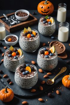 A photo of a  Keto Chia Pudding Graveyard which is a type of Keto Halloween Desserts Pudding Graveyard, Halloween Pudding, Halloween Dessert Recipes, Keto Halloween, Pumpkin Shaped Cookies, Keto Chia Pudding, Keto Treats, Halloween Food Desserts, Keto Holiday