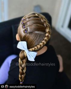 Girls Hairdos, Girl Hair Dos, Lil Girl Hairstyles, Big Braids, Princess Hairstyles, Creative Hairstyles, Toddler Hair