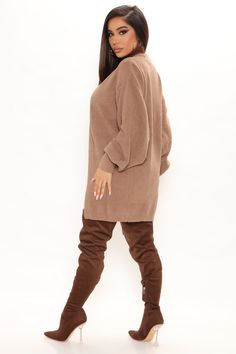 Available In Brown, Ivory, And Mauve. Cardigan Open Front Long Stretch 100% Polyester Imported | So Chic Cardigan in Brown size Large by Fashion Nova Chic Cardigan, Review Fashion, Loungewear Women, Womens Loungewear, Brown Fashion, Graphic Tees Women, Rompers Women, Active Wear For Women, Cardigan Sweater