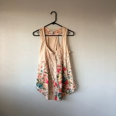 Flowered Tank That Ties In Back. Basically Brand New. American Rag, Womens Tops, Tank Tops, Brand New, Red, Women Shopping, Color