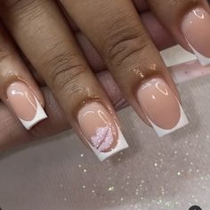 Simple Gel Nails, Colored Acrylic Nails, French Acrylic Nails, Short Square Acrylic Nails, Acrylic Nails Coffin Short, Short Acrylic Nails Designs