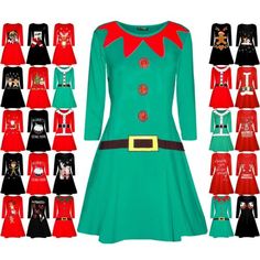 Great shopping ideas for Womens Christmas Xmas Ladies Elf Santa's Little Helper Belt Costume Swing Dress, Stunning Womens Dresses Red Mini Dress For Christmas Holiday, Green Holiday Dress For Fall, Green Holiday Dresses For Fall, Festive Mini Dress For Christmas, Green Winter Costume Party Dress, Green Winter Dress For Costume Party, Green Long Sleeve Christmas Dress, Green Winter Dresses For Costume Party, Fitted Mini Dress For Christmas Festivities