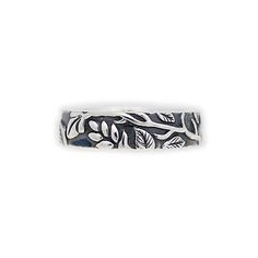 Tree Leaf/925 Sterling Silver Band Ring/Tree Leaf Band Ring/Silver Band Ring/Fine Jewelry/Engraved R Everyday Nature-inspired Sterling Silver Rings, Biker Jewelry, Engraved Ring, Gothic Rings, Sterling Silver Rings Bands, Silver Band Ring, Gold Cross, Design Silver, Sterling Silver Bands