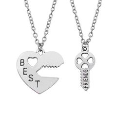 Cherish Your Friendship with Romantic Best Friends Honey Love Couple Pendant Necklace Celebrate the everlasting bond between you and your best friend with our romantic best friends honey love couple pendant necklace. This stunning set features a unique design, with each pendant forming a rainbow broken heart when brought together. It's the perfect symbol of your unbreakable connection and a beautiful way to showcase your friendship. Features and Benefits: Meaningful Design: The honey love couple Bff Necklaces For 2, Bestie Board, Bff Stuff, Bestie Stuff, Couple Pendant, Friend Ship, Bff Jewelry, Friendship Necklace, Friend Jewelry