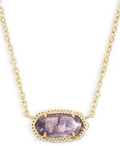 Elisa Pendant Necklace, Bday Gifts, Stone Pendant Necklace, Diamond Shop, Necklace Online, Gemstone Bracelets, Kendra Scott, Purple Amethyst, Stone Pendants