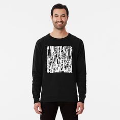 Get my art printed on awesome products. Support me at Redbubble #RBandME: https://www.redbubble.com/i/sweatshirt/Modern-Abstract-White-Scribble-Pattern-On-Black-by-Cultradesign/57213328.0LCRC?asc=u Pattern Design Black And White, Design Black And White, Fashion Store, A Line Dress