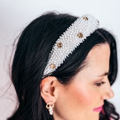 The Stay Magical jeweled headband has a fun pink flower headband that brightens any spring day & turns any bad hair day into a good one! Rhinestone & Beaded Embellished Thick Structured band Satin thread Length 5' Adjustable Embellished Headband, Adjustable Rhinestone Headband, Beaded Hair Accessories For Wedding, Beaded Wedding Headband Hair Accessory, Beaded Wedding Hair Accessories Headband, Adjustable Beaded Headband For Party, Adjustable Crystal Crown Headpiece, Adjustable Crystal Embellished Headband, Adjustable Rhinestone Jewelry Headband