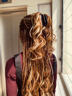 Blonde Box Braids, Goddess Braids Hairstyles, Cute Braided Hairstyles, School Hair