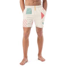 These swim trunks have everything you need for a hot summer day—they’re quick-drying and breathable, have multiple pockets for your belongings, and feature a silky, anti-chafe inner liner. Get yours now!• Fabric composition: (may vary by 5%) 91% recycled polyester, 9% spandex• Liner composition: 92% polyester, 8% spandex• Fabric weight (may vary by 5%): 5.13 oz/yd² (174 g/m²) • Four-way stretch water-repellent microfiber fabric• Anti-chafe mesh inner liner• Elastic waistband with drawcord• Mesh White Swim Trunks For Spring Swimming, White Swim Trunks For Swimming, White Bottoms For Summer Warm Weather, White Summer Shorts For Warm Weather, White Summer Bottoms For Warm Weather, Sporty White Swim Trunks For Spring, White Shorts For Poolside, White Swim Trunks With Pockets For Sports, White Swim Trunks With Built-in Shorts For Summer